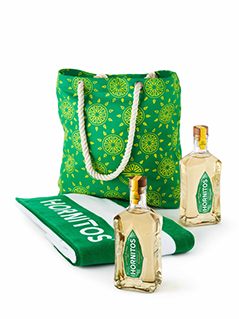 Hornitos Reposado Tequila + FREE beach bag & towel