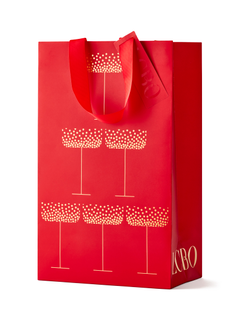Sac-cadeau pour deux bouteilles des Fêtes