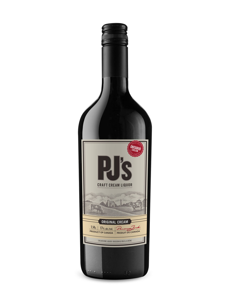 PJ's Vanilla Bean Craft Cream Liquor, 1.14 L