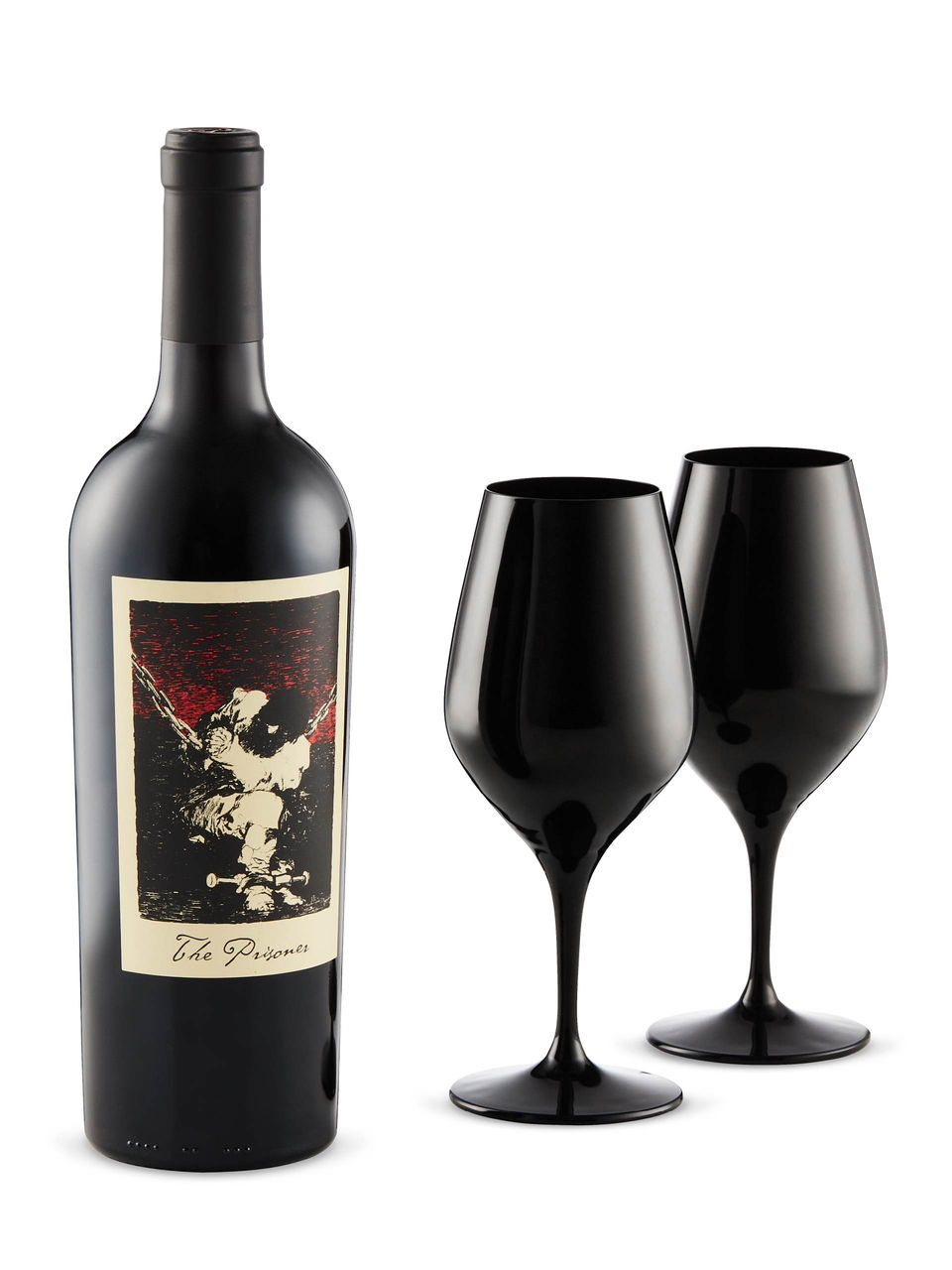The Prisoner + FREE black wine glasses LCBO
