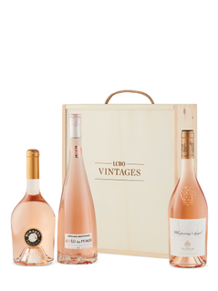 Don't Give Flowers Give Rosé Gift Set in Vintages Wooden Box