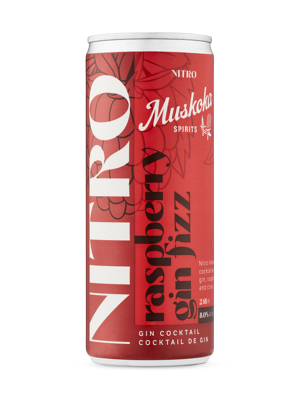 Muskoka Spirits Nitro Raspberry Gin Fizz LCBO