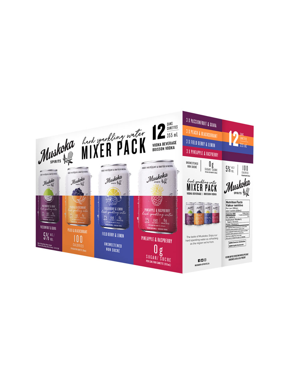 Muskoka Spirits Hard Sparkling Water Mix Pack LCBO