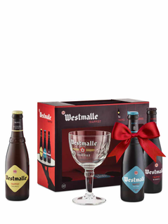 Westmalle Gift Pack - 3 + Glass