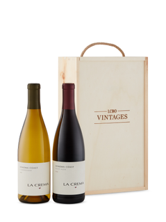 La Crema Sonoma Red and White Gift Set in Vintages Wooden Box