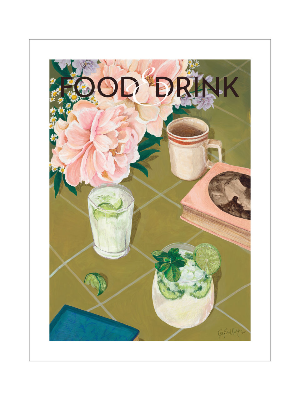 Cocktails with Flowers Poster LCBO