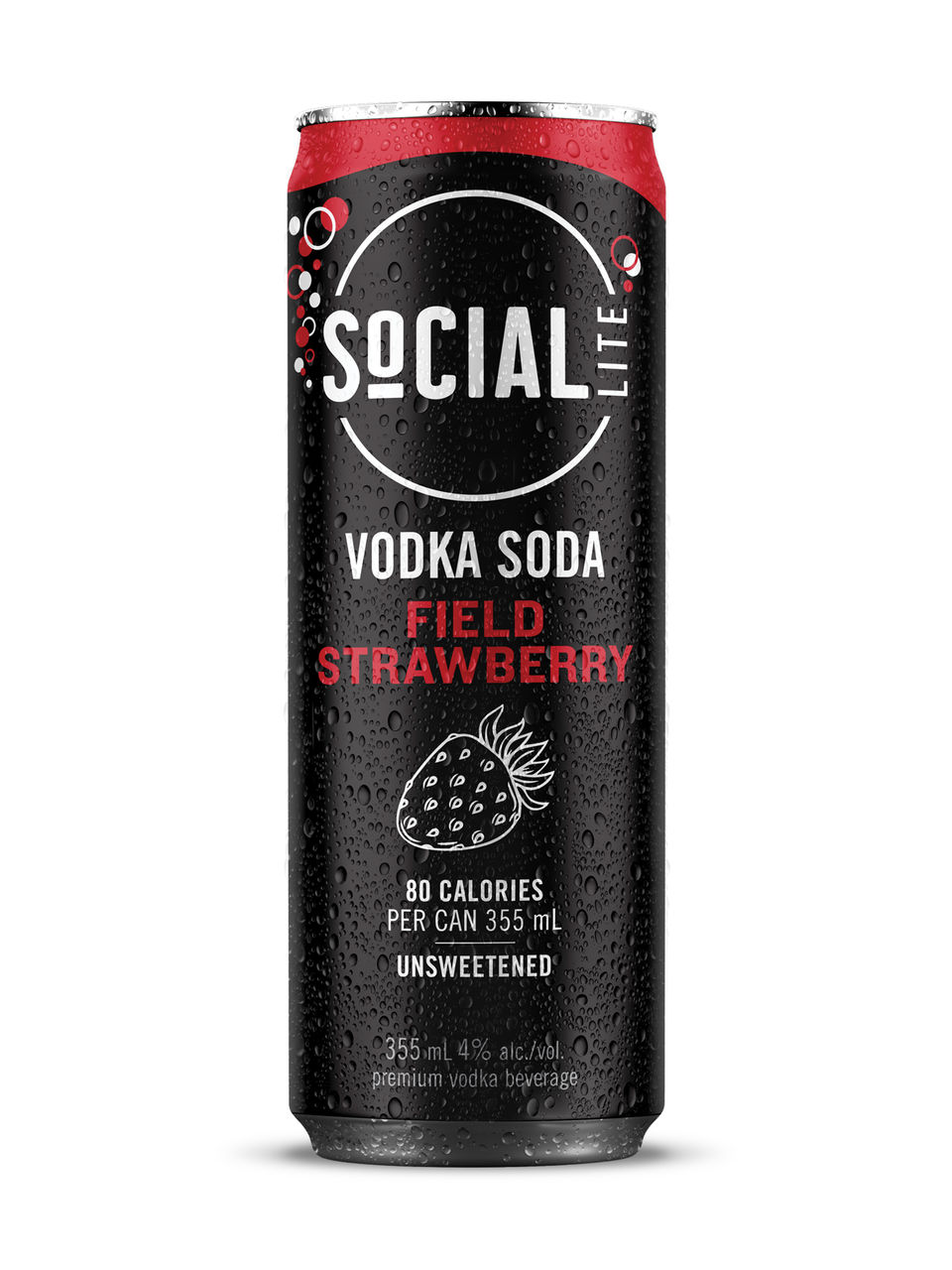 Social Lite Field Strawberry Vodka Soda LCBO