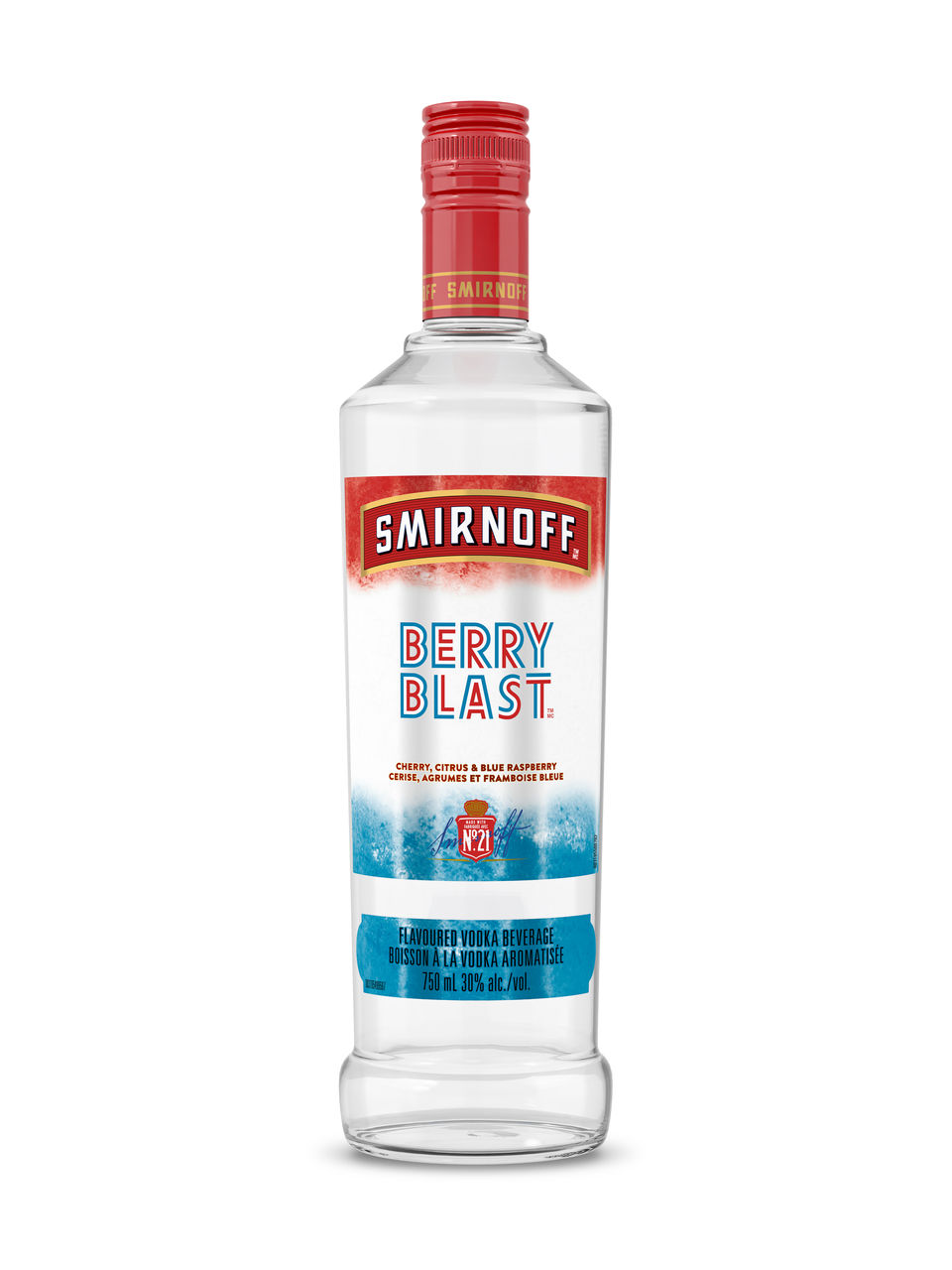 SMIRNOFF BERRY BLAST VODKA 750 mL