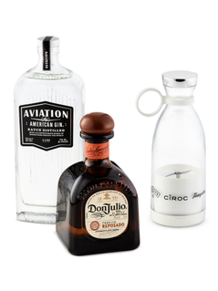 Don Julio Reposado Tequila and Aviation Gin + FREE portable blender