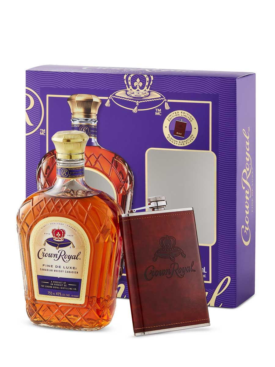 Crown  リミテッドエディション & スペシャルリザーブ セット Crown Royal Whisky Gift Pack with Flask | LCBO