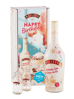 Baileys Birthday Cake + FREE shot glasses and birthday box