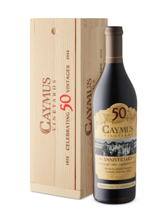 Caymus Napa Valley Cabernet Sauvignon 50th Anniversary in Wooden