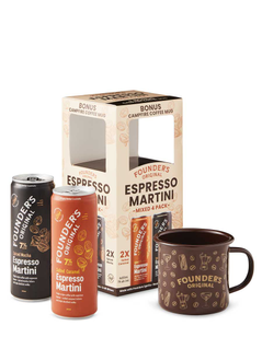 Founder's Original Espresso Martini + Campfire Mug Gift Pack