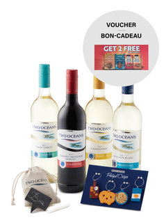 Two Oceans Wines 4 bottles + FREE cheese markers, wine charms and voucher