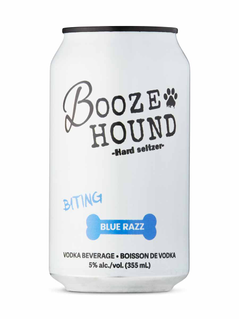 Booze Hound Hard Seltzer Biting Blue Razz