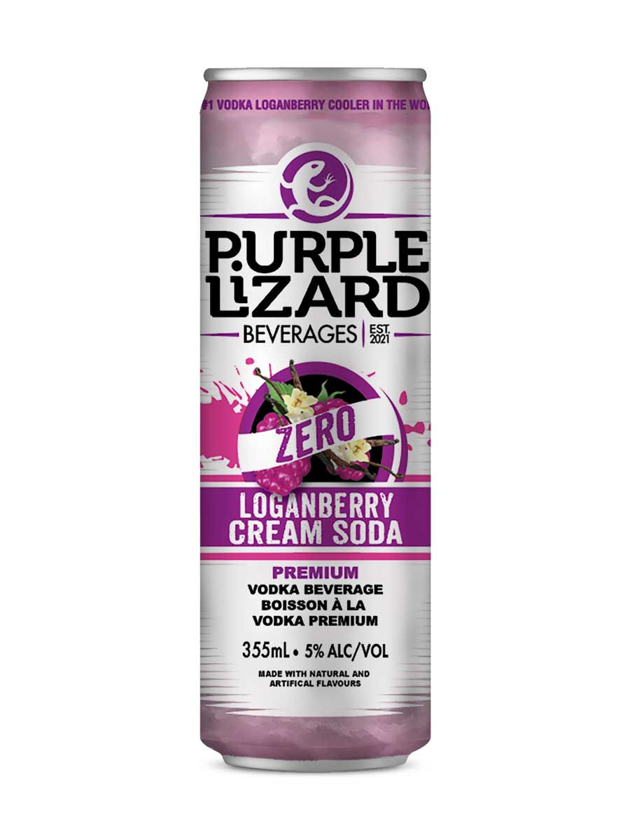 Purple Lizard Zero Sugar Loganberry Cream Soda | LCBO