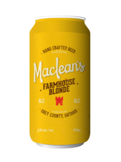 Ale Farmhouse Blonde Maclean's