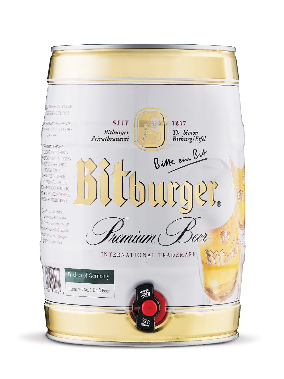 Mini-fût Bitburger 5 l