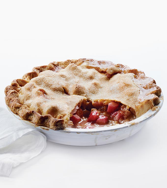 Strawberry rhubarb pie