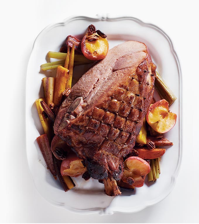 Glazed ham